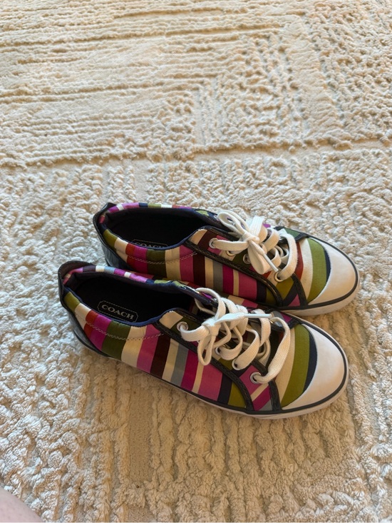 Coach Shoes - Coach Multicolor Stripe Low-Top Sneakers